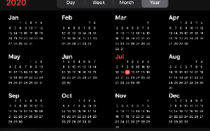  image of calendar